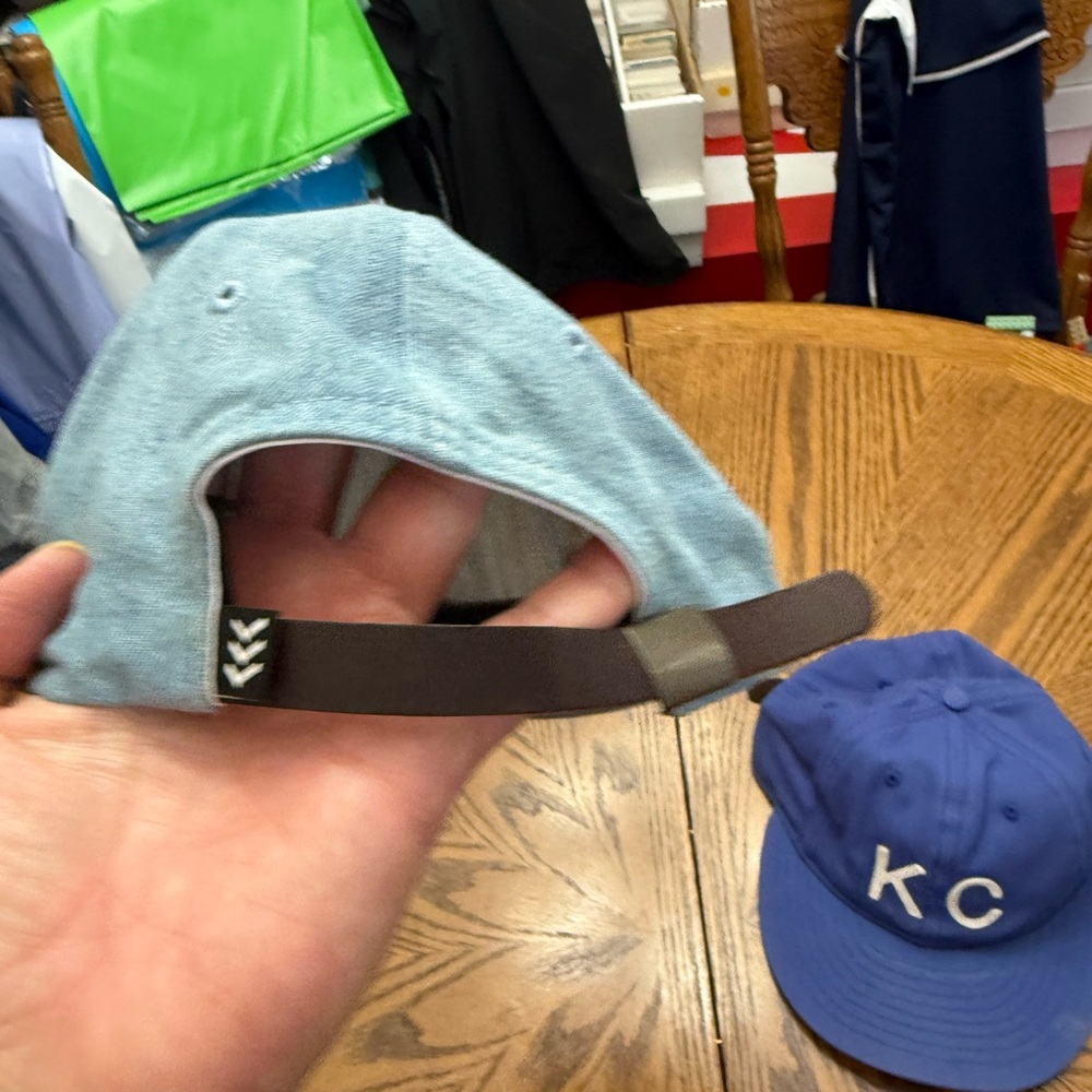 KC Blue and Gray Baseball Caps - Picture 7 of 7